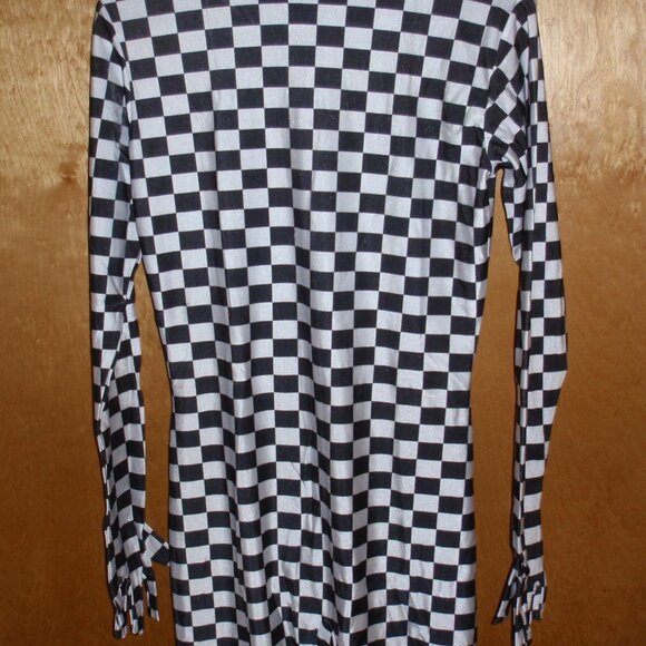 2nd Skin Checkered JESTOR BODYSUIT Costume Zentai Halloween Bachelor Party! - Picture 4 of 8